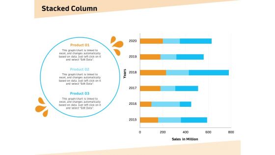 Optimization Of Water Usage Stacked Column Ppt Model Summary PDF