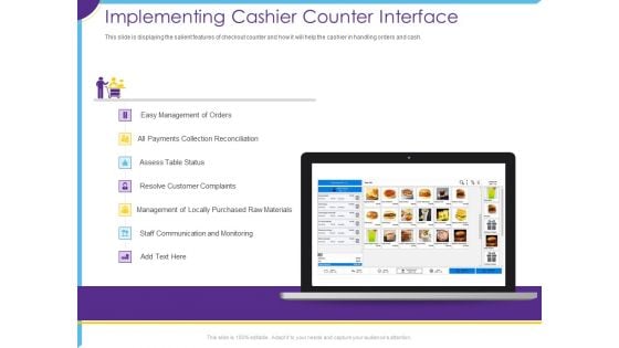 Optimization Restaurant Operations Implementing Cashier Counter Interface Ideas PDF Optimization Restaurant Operations Implementing Cashier Counter Interface Ideas PDF