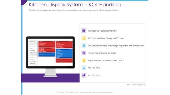 Optimization Restaurant Operations Kitchen Display System Kot Handling Diagrams PDF