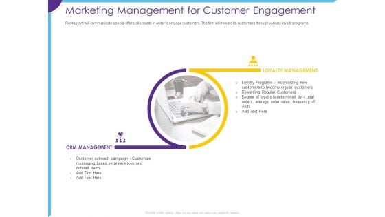 Optimization Restaurant Operations Marketing Management For Customer Engagement Formats PDF