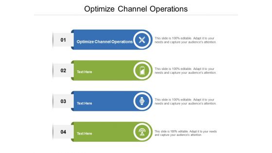 Optimize Channel Operations Ppt PowerPoint Presentation Model Aids Cpb