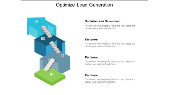 Optimize Lead Generation Ppt Powerpoint Presentation Inspiration Picture Cpb