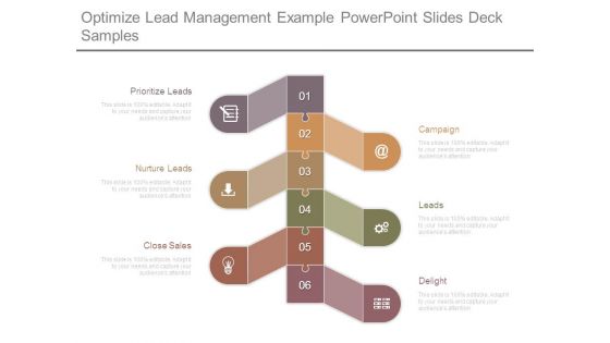 Optimize Lead Management Example Powerpoint Slides Deck Samples