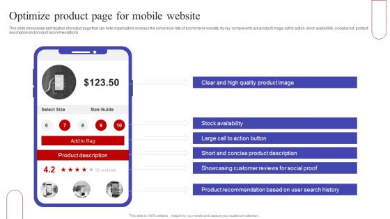 Optimize Product Page For Mobile Website Ppt PowerPoint Presentation File Backgrounds PDF Optimize Product Page For Mobile Website Ppt PowerPoint Presentation File Backgrounds PDF