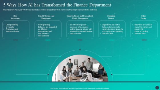 Optimizing AI Strategies To Improve Financial Services 5 Ways How AI Has Transformed Microsoft PDF