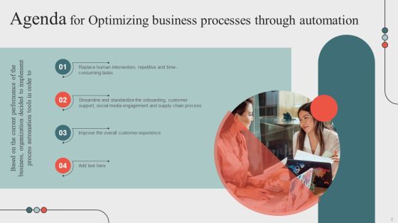 Optimizing Business Processes Through Automation Ppt PowerPoint Presentation Complete Deck With Slides Slide02