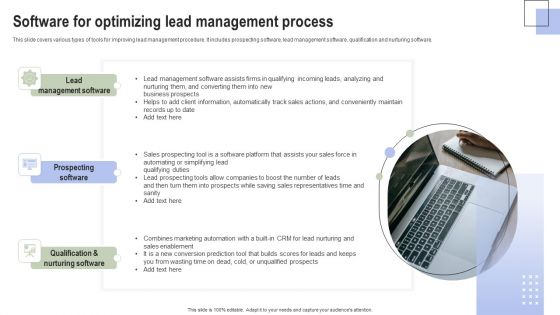 Optimizing Consumer Lead Nurturing Procedure Software For Optimizing Lead Management Process Themes PDF