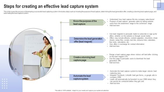 Optimizing Consumer Lead Nurturing Procedure Steps For Creating An Effective Lead Capture System Ideas PDF