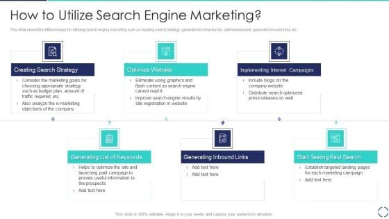 Optimizing E Business Promotion Plan How To Utilize Search Engine Marketing Graphics PDF Optimizing E Business Promotion Plan How To Utilize Search Engine Marketing Graphics PDF