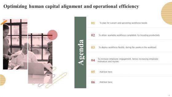 Optimizing Human Capital Alignment And Operational Efficiency Ppt PowerPoint Presentation Complete Deck With Slides