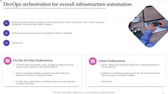 Optimizing IT Infrastructure Playbook Devops Orchestration For Overall Infrastructure Automation Guidelines PDF