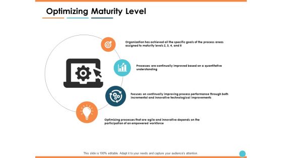 Optimizing Maturity Level Ppt PowerPoint Presentation Layouts Shapes