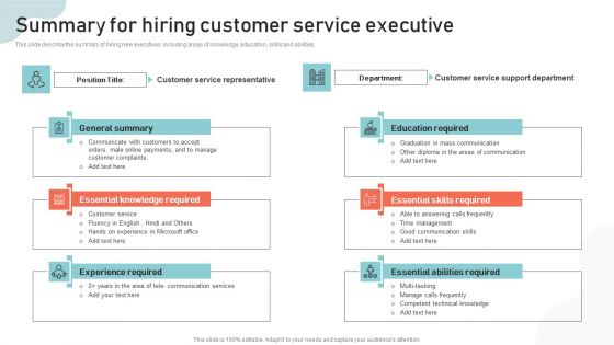 Optimizing Multichannel Strategy To Improve User Experience Summary For Hiring Customer Service Designs PDF Optimizing Multichannel Strategy To Improve User Experience Summary For Hiring Customer Service Designs PDF