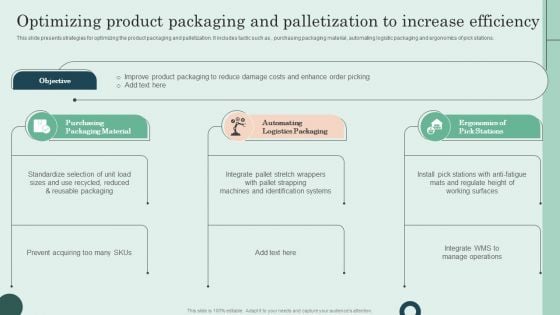 Optimizing Product Packaging And Palletization To Increase Efficiency Microsoft PDF