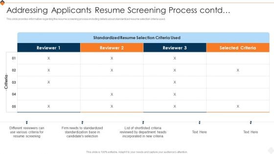 Optimizing Recruitment Process Addressing Applicants Resume Screening Process Contd Designs PDF Optimizing Recruitment Process Addressing Applicants Resume Screening Process Contd Designs PDF