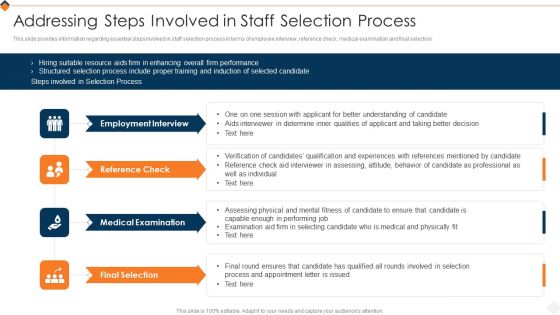Optimizing Recruitment Process Addressing Steps Involved In Staff Selection Process Graphics PDF