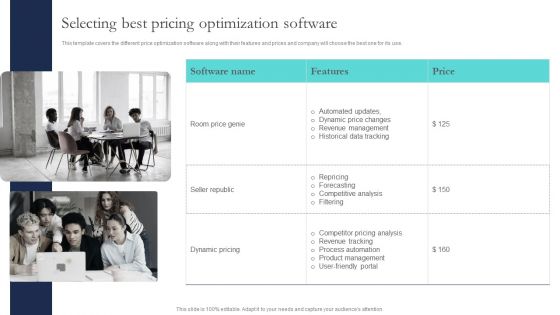 Optimizing Smart Pricing Tactics To Improve Sales Selecting Best Pricing Optimization Software Themes PDF