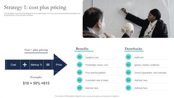 Optimizing Smart Pricing Tactics To Improve Sales Strategy 1 Cost Plus Pricing Designs PDF