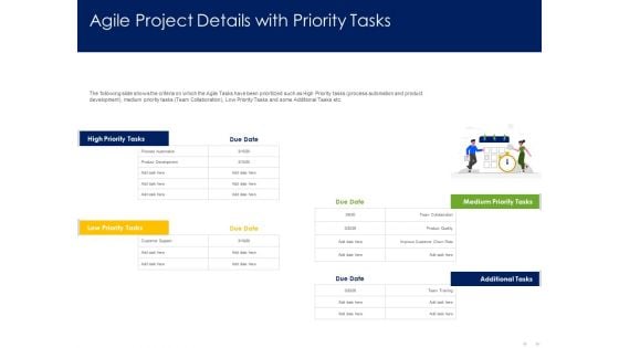 Optimizing Tasks Team Collaboration Agile Operations Agile Project Details With Priority Tasks Guidelines PDF