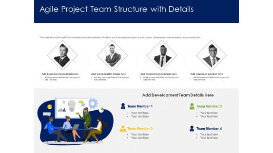 Optimizing Tasks Team Collaboration Agile Operations Agile Project Team Structure With Details Pictures PDF