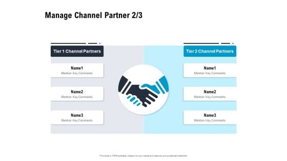 Optimizing The Marketing Operations To Drive Efficiencies Manage Channel Partner Tier Mockup PDF