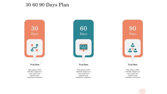 Option Pool Funding Pitch Deck 30 60 90 Days Plan Ppt Icon Graphic Tips PDF