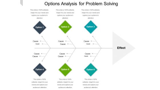 Options Analysis For Problem Solving Ppt PowerPoint Presentation File Portfolio PDF