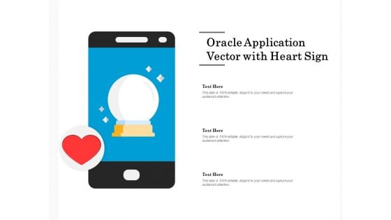 Oracle Application Vector With Heart Sign Ppt PowerPoint Presentation File Portfolio PDF