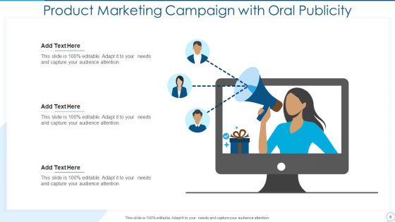 Oral Publicity Advertising Icon Ppt PowerPoint Presentation Complete Deck With Slides