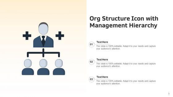 Org Structure Icon Management Hierarchy Ppt PowerPoint Presentation Complete Deck