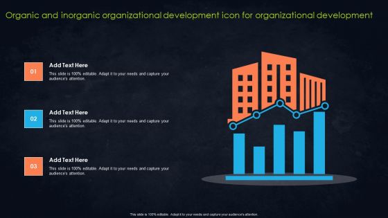 Organic And Inorganic Organizational Development Icon For Organizational Development Topics PDF