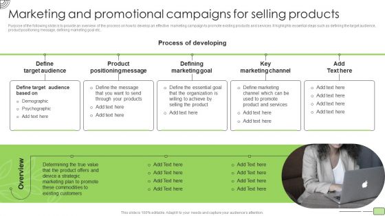 Organic Business Growth Strategies Marketing And Promotional Campaigns For Selling Products Topics PDF