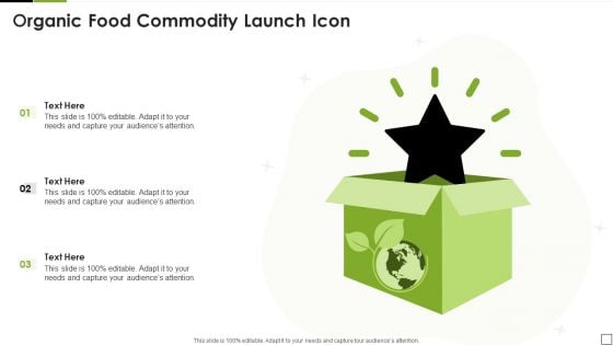 Organic Food Commodity Launch Icon Demonstration PDF
