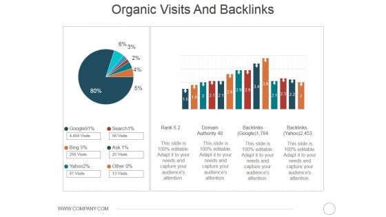 Organic Visits And Backlinks Ppt PowerPoint Presentation Infographics Slideshow Organic Visits And Backlinks Ppt PowerPoint Presentation Infographics Slideshow