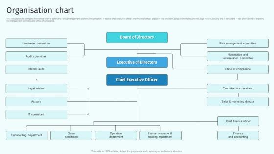 Organisation Chart Health And Property Insurance Company Profile Structure PDF Organisation Chart Health And Property Insurance Company Profile Structure PDF