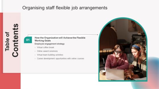 Organising Staff Flexible Job Arrangements Table Of Contents Inspiration PDF