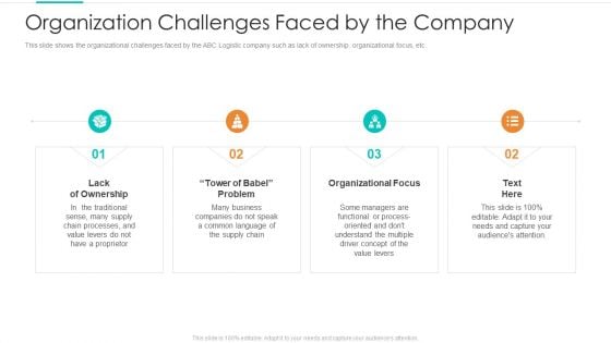 Organization Challenges Faced By The Company Ppt Infographics Infographics PDF