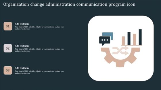 Organization Change Administration Communication Program Icon Download PDF