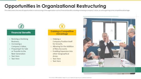 Organization Chart And Corporate Model Transformation Opportunities In Organizational Mockup PDF