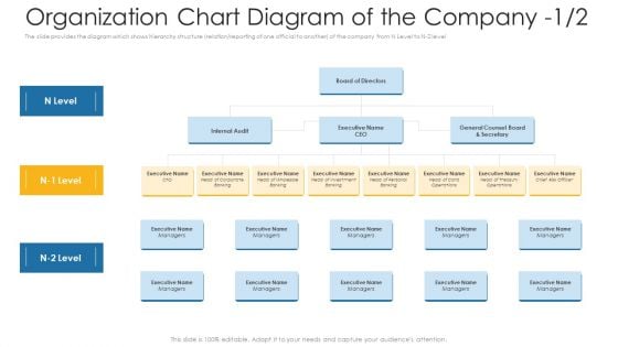 Organization Chart Diagram Of The Company Board Ppt Inspiration Vector PDF