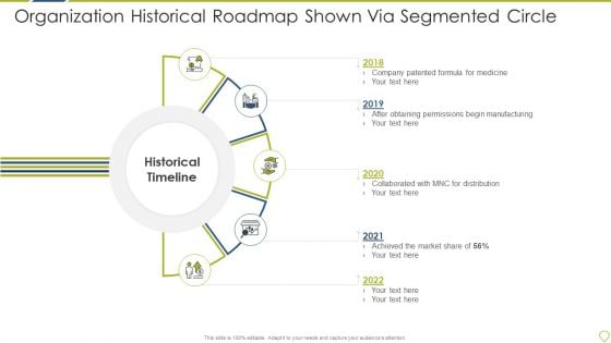Organization Historical Roadmap Shown Via Segmented Circle Rules PDF