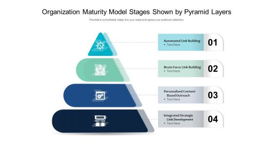 Organization Maturity Model Stages Shown By Pyramid Layers Ppt PowerPoint Presentation File Guide PDF