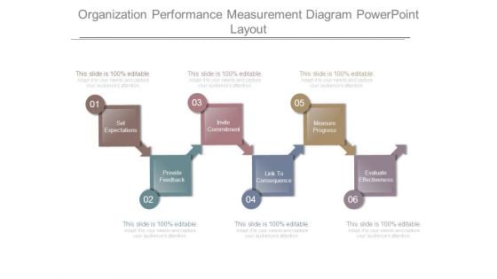 Organization Performance Measurement Diagram Powerpoint Layout