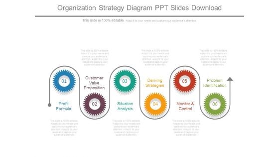 Organization Strategy Diagram Ppt Slides Download