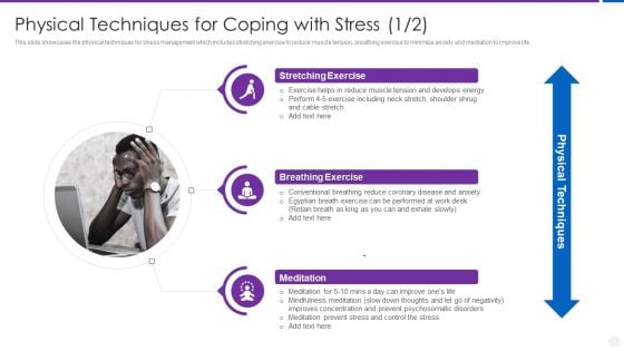 Organization Stress Administration Practices Physical Techniques For Coping With Stress Background PDF