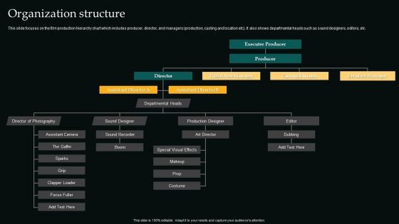 Organization Structure Movie Editing Company Outline Rules PDF