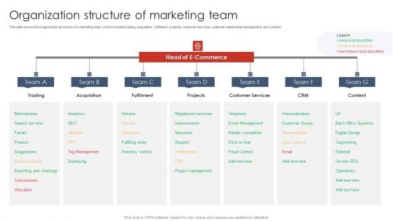 Organization Structure Of Marketing Team Digital Marketing Strategy Deployment Professional PDF Organization Structure Of Marketing Team Digital Marketing Strategy Deployment Professional PDF
