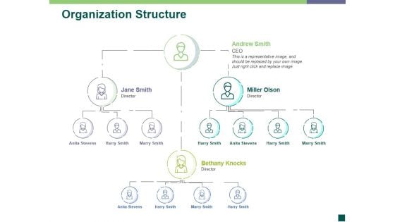 Organization Structure Template 4 Ppt PowerPoint Presentation Infographic Template Slide