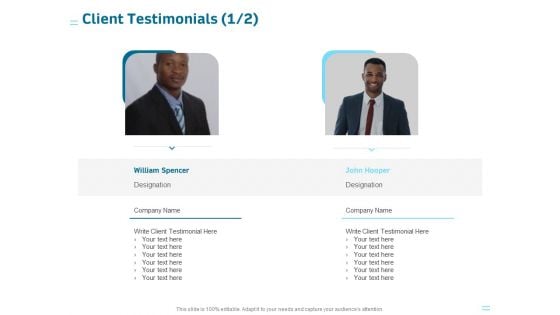 Organization Trademark Design Proposal Client Testimonials Communication Formats PDF