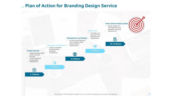 Organization Trademark Design Proposal Plan Of Action For Branding Design Service Introduction PDF